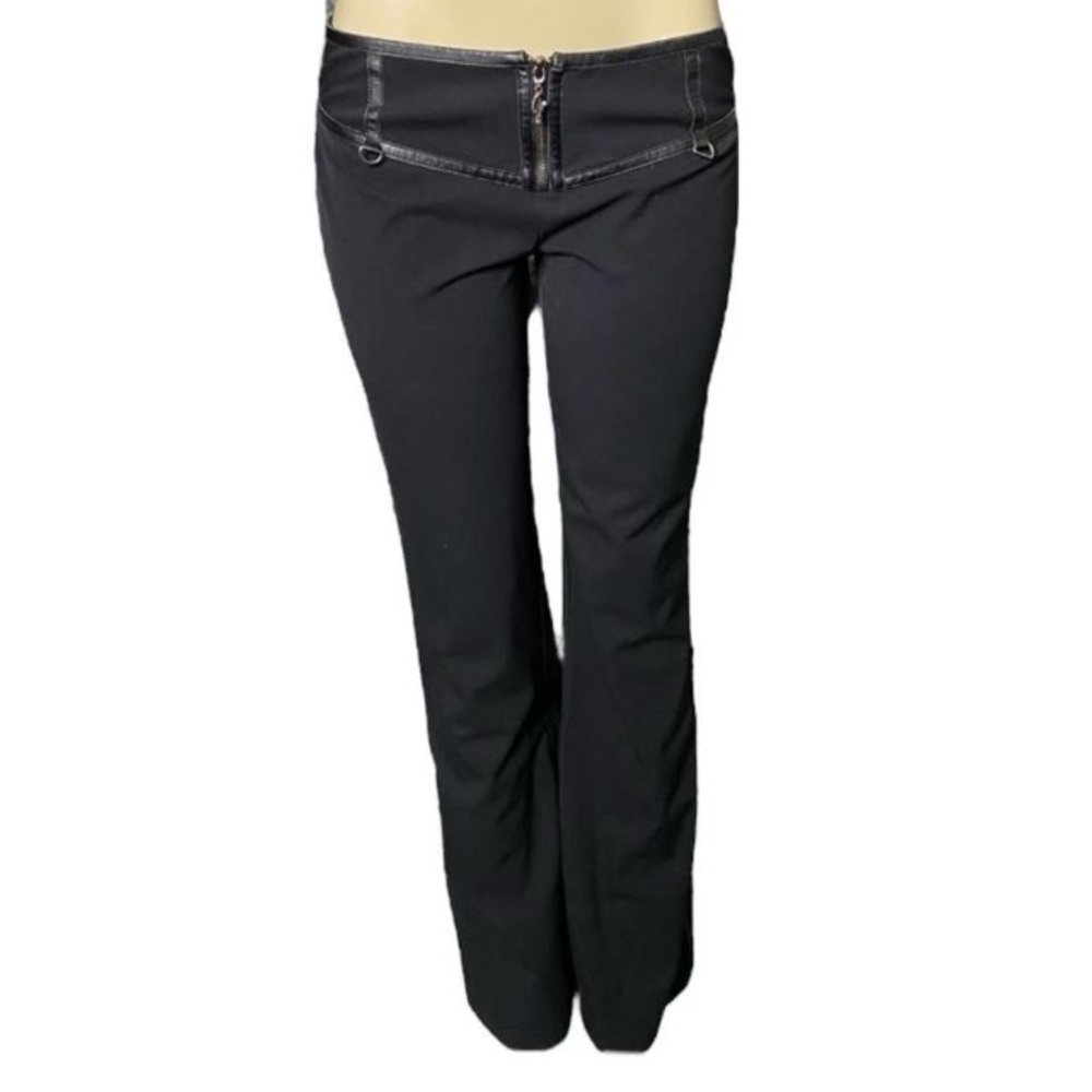 Vintage 2000s black low rise trousers